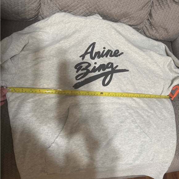 NWT Anine Bing Light Grey Sweatshirt / Harvey Sweatshirt - Picture 7 of 8